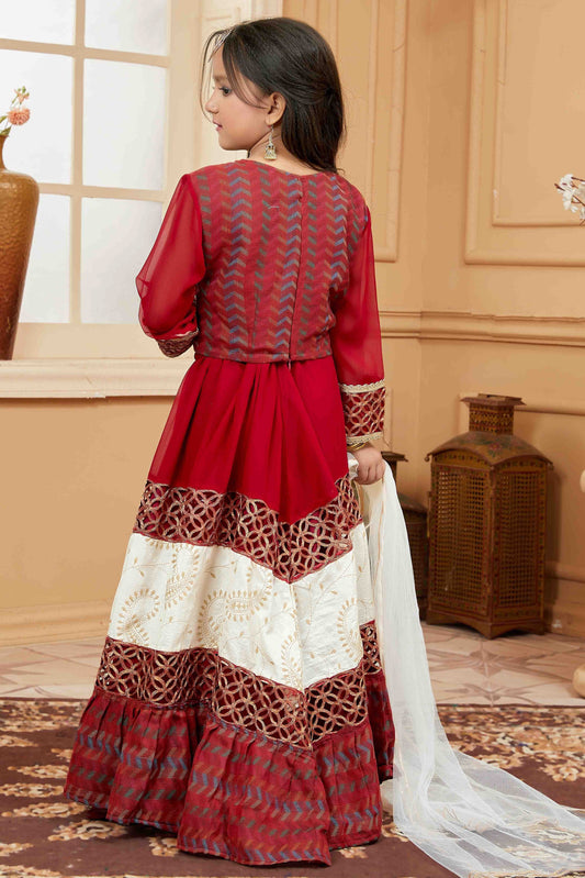 Maroon Handloom Silk Lehenga Suit NCGW10710821