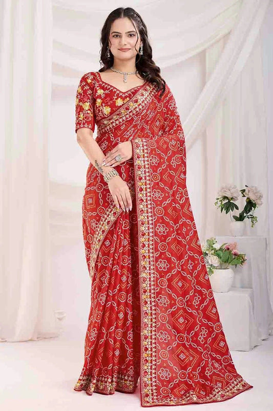 Maroon Vichitra Silk Designer Saree NCSD11110969
