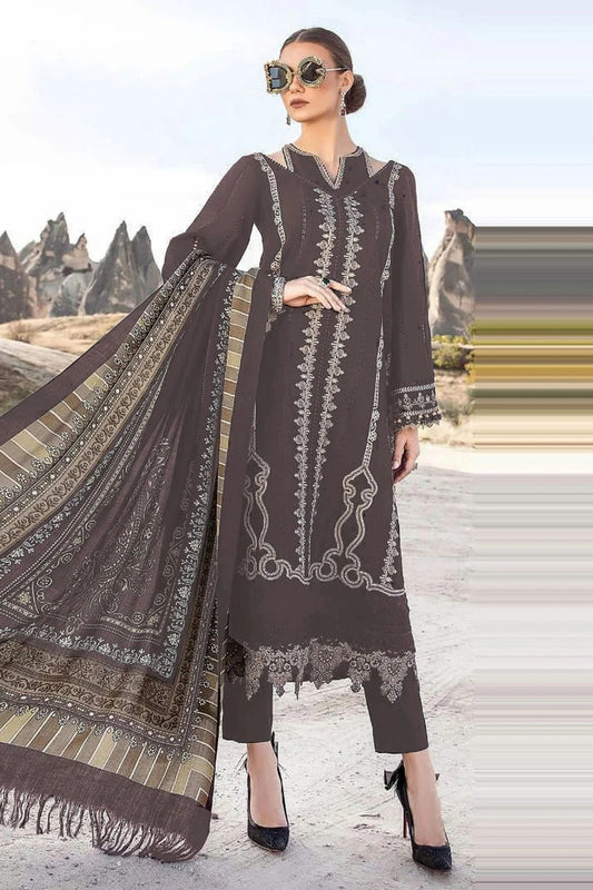 Mauve Faux Georgette Pakistani Suit NCSM11410560