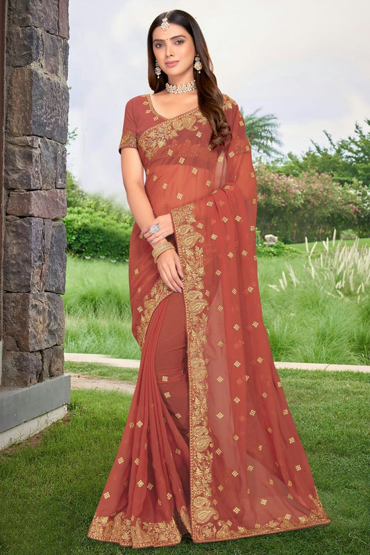Mauve Georgette Designer Saree NCLC11210481