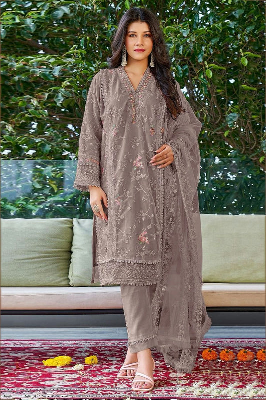 Mauve Georgette Pakistani Suit NCSM11112345