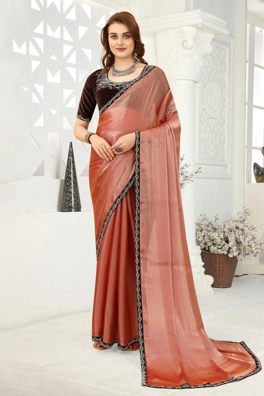 Mauve Organza Designer Saree NCLC11210461