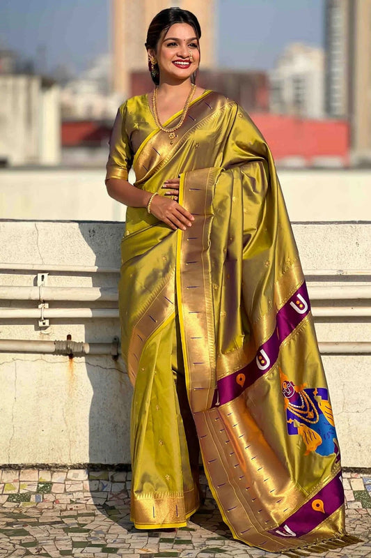 Mehendi Green Soft Silk Traditional Saree NCSD11110838