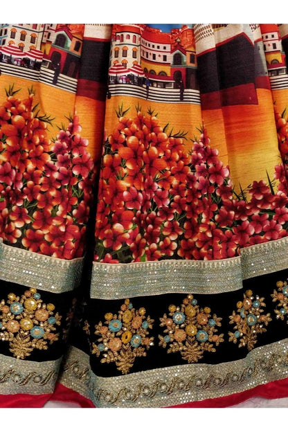 Multi Art Silk Lehenga Choli NCLC10110255