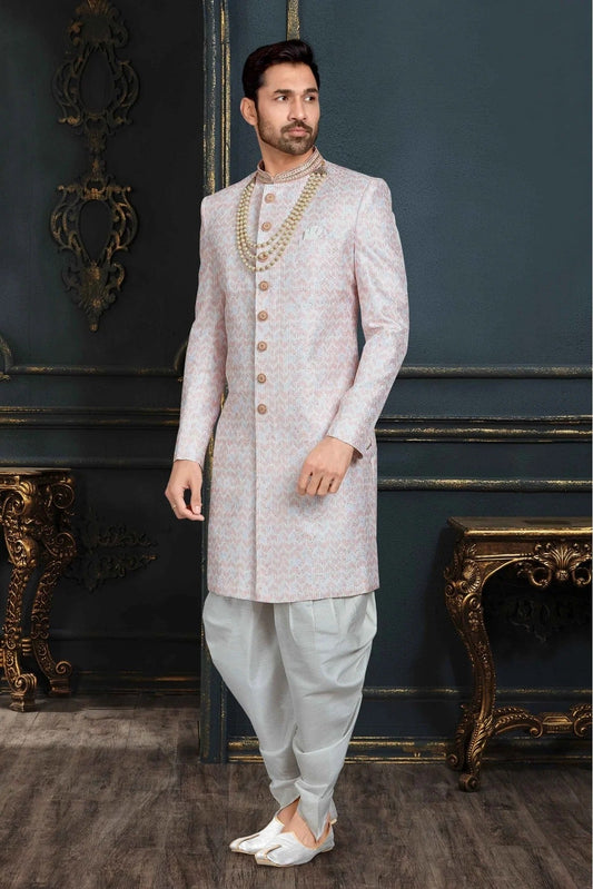 Multi Banarasi Jacquard Sherwani NCSH10410474