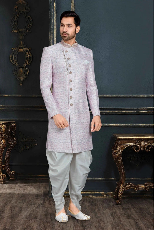 Multi Banarasi Jacquard Sherwani NCSH10410475