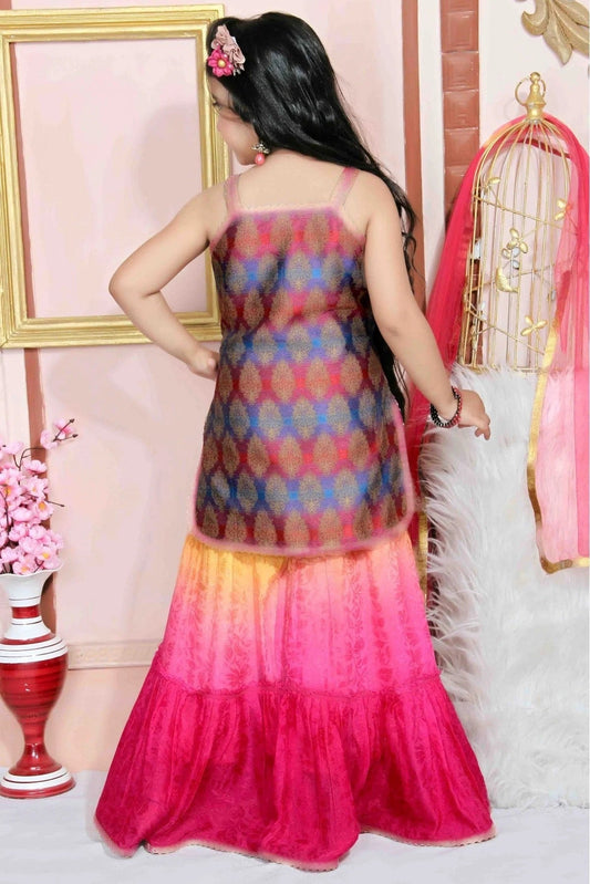 Multi Brocade Party Wear Sharara Suit NCGW10710777