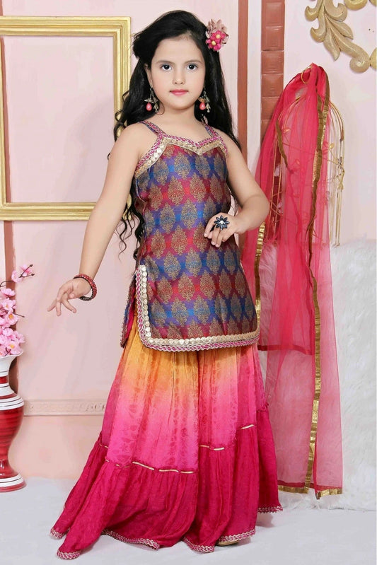 Multi Brocade Party Wear Sharara Suit NCGW10710777