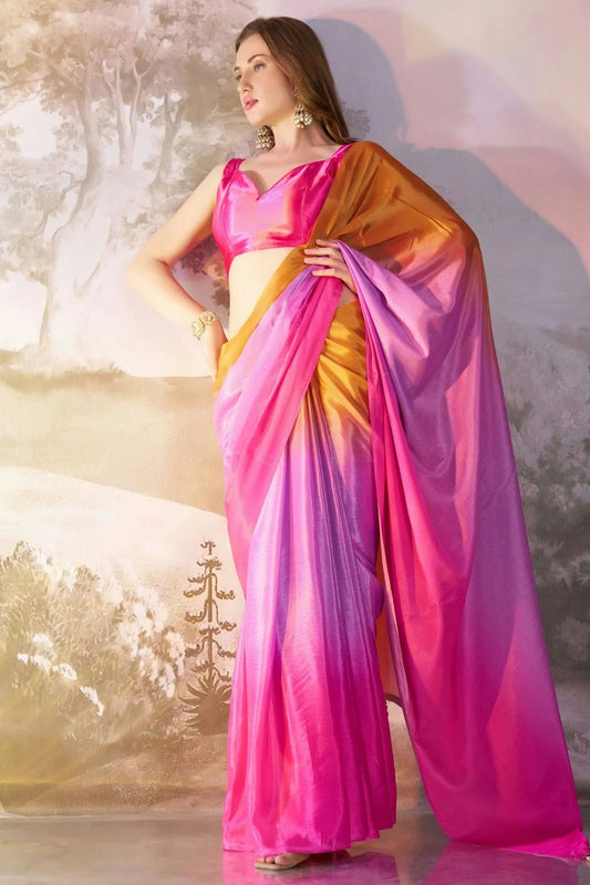Multi Chiffon Saree NCSD11111033
