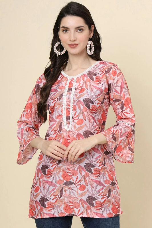 Multi Cotton Printed Readymade Top  NCTP11112296