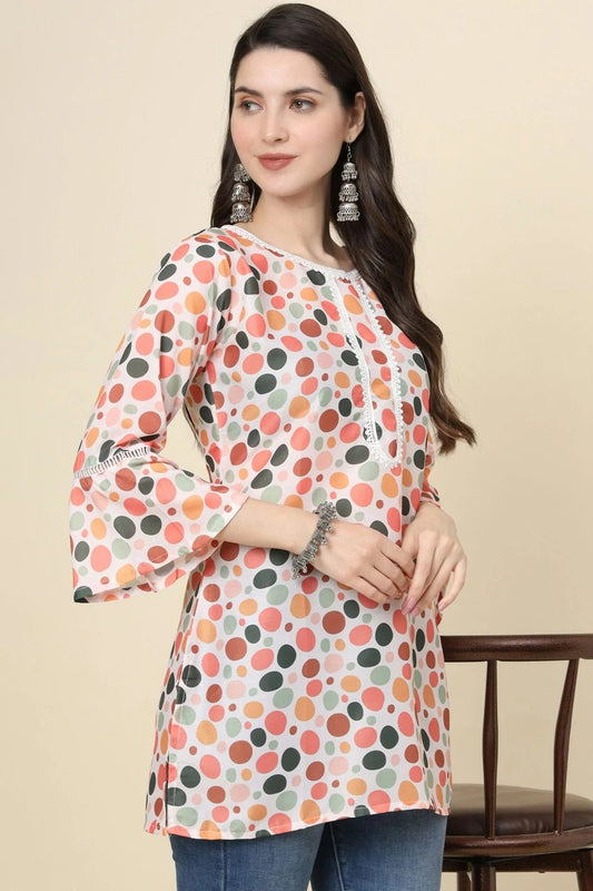 Multi Cotton Printed Readymade Top  NCTP11112298