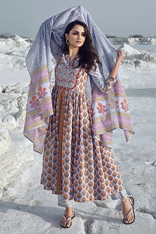 Multi Cotton Stitched Salwar Suit NCSS11111885
