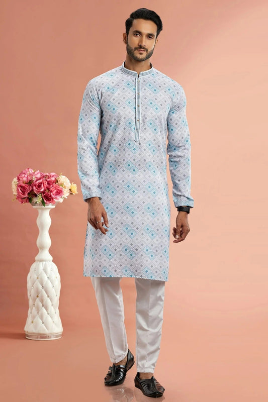 Multi Cotton Thread Kurta Pajama NCKP12310195