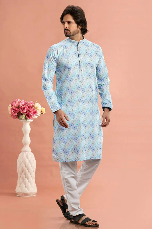 Multi Cotton Thread Kurta Pajama NCKP12310196