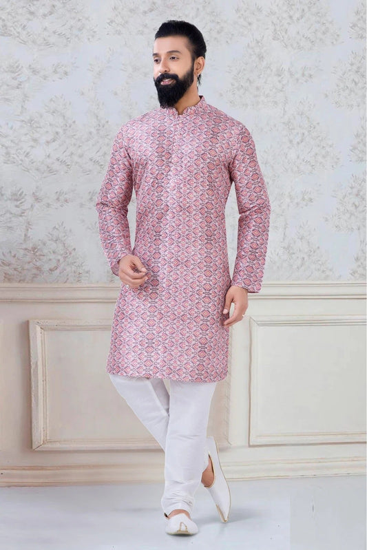 Multi Silk Festival Wear Kurta Pajama NCKP11310134
