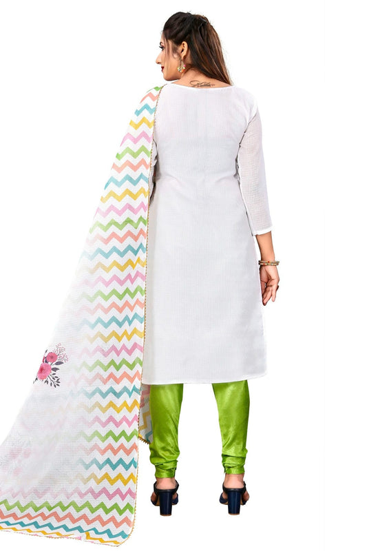 Multi Unstitched Cotton Churidar Suit NCUS11610334