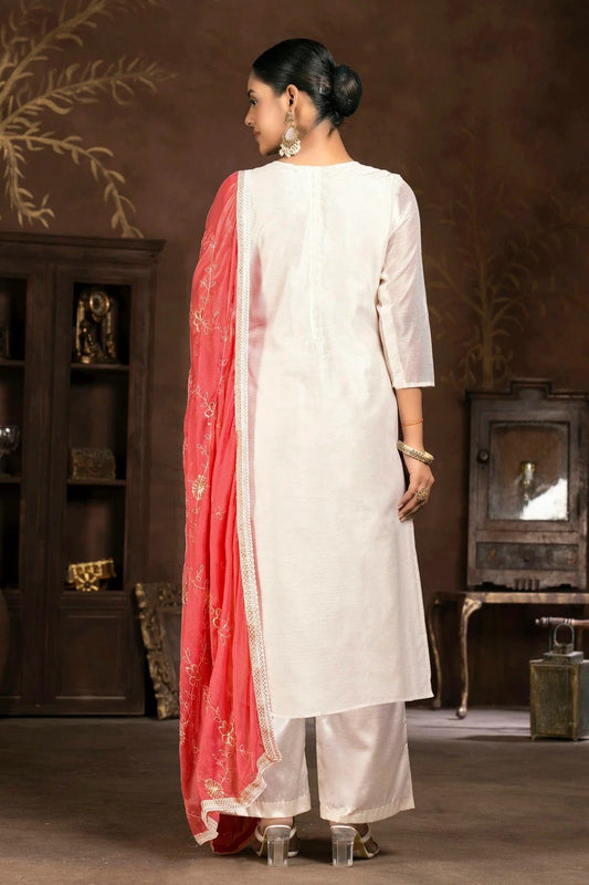 Multi Unstitched Modal Cotton Pant Style Suit NCUS11610181