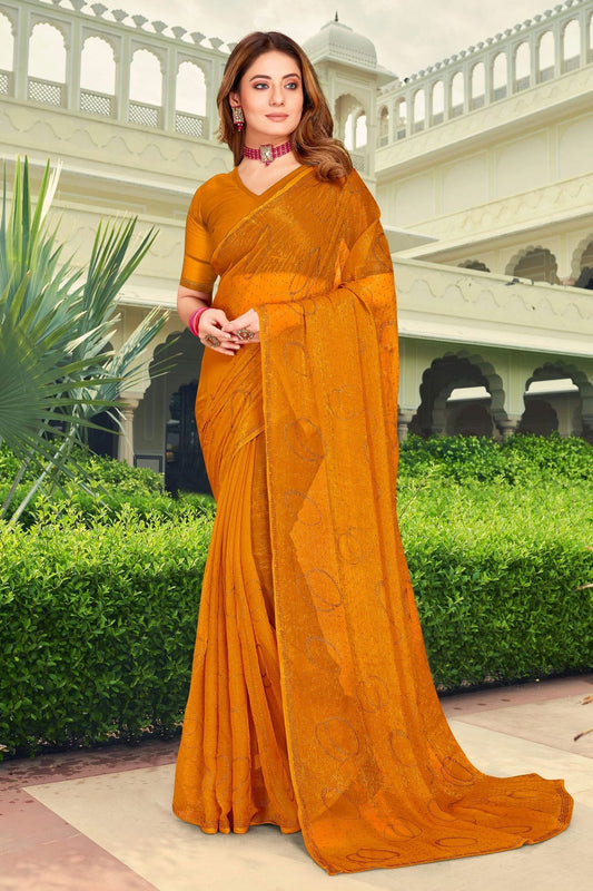 Mustard Silk Designer Saree NCLC11210369