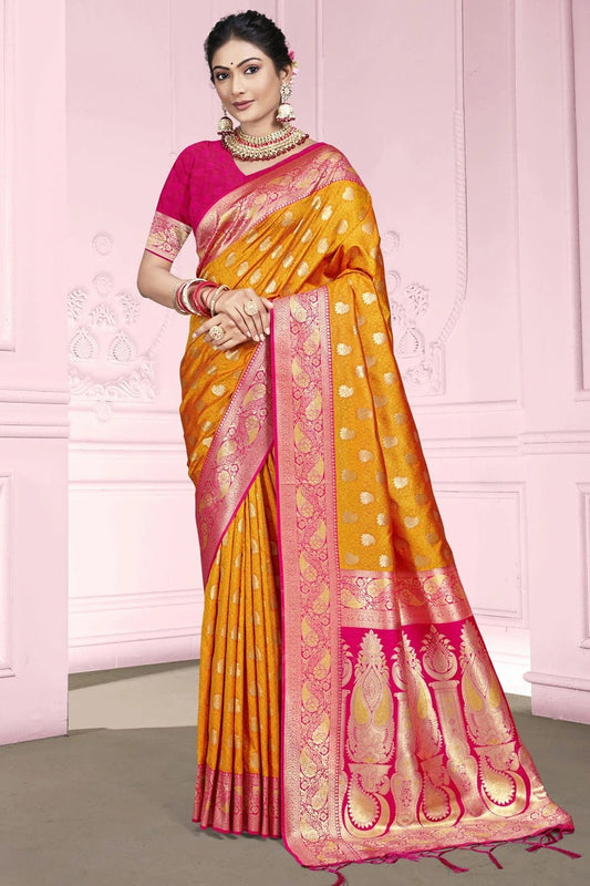 Mustard Silk Traditional Saree NCSD11010411