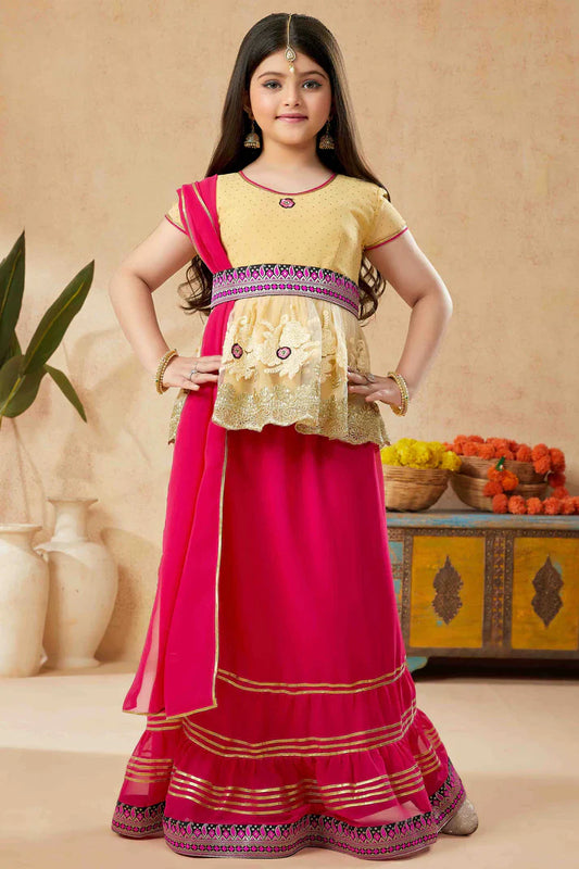 nivakafashions Beige Net Lehenga Suit-NFL0023