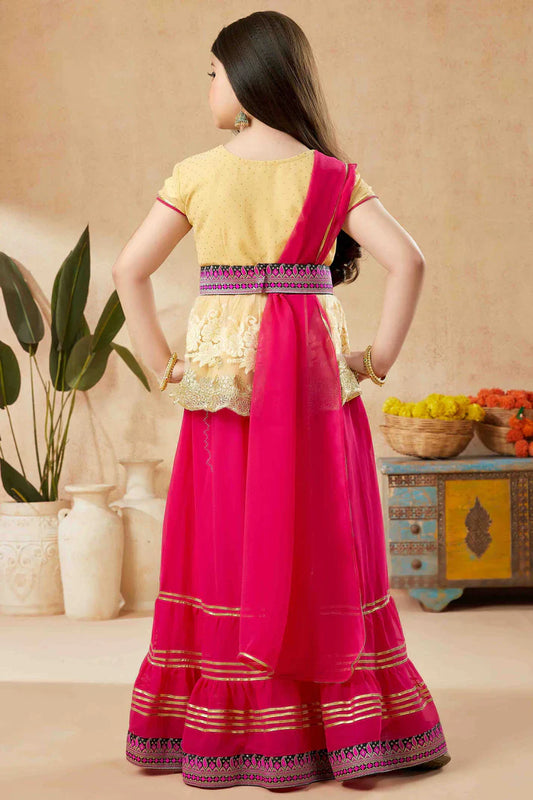 nivakafashions Beige Net Lehenga Suit-NFL0023