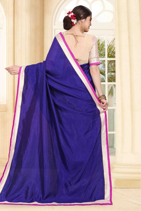 Navy Blue Art Silk Saree NCSD11210633