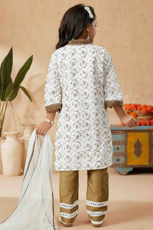 Off White Cotton Pant Style Suit NCGW10710852