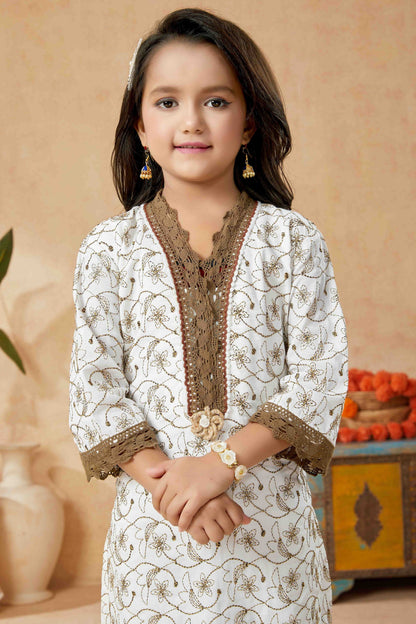Off White Cotton Pant Style Suit NCGW10710852
