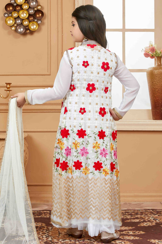 Off White Net Gown NCGW10710823