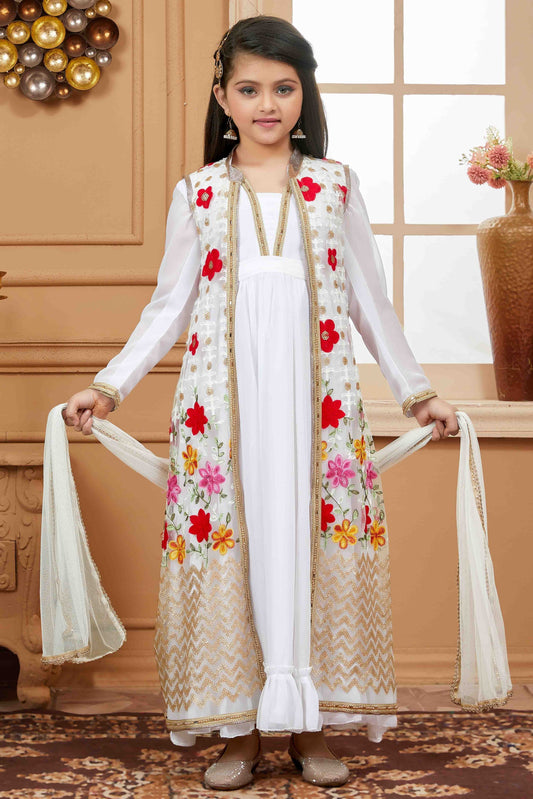 Off White Net Gown NCGW10710823
