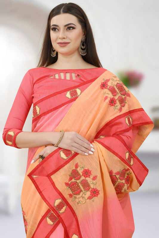 Pink Art Silk Designer Saree NCLC11210485