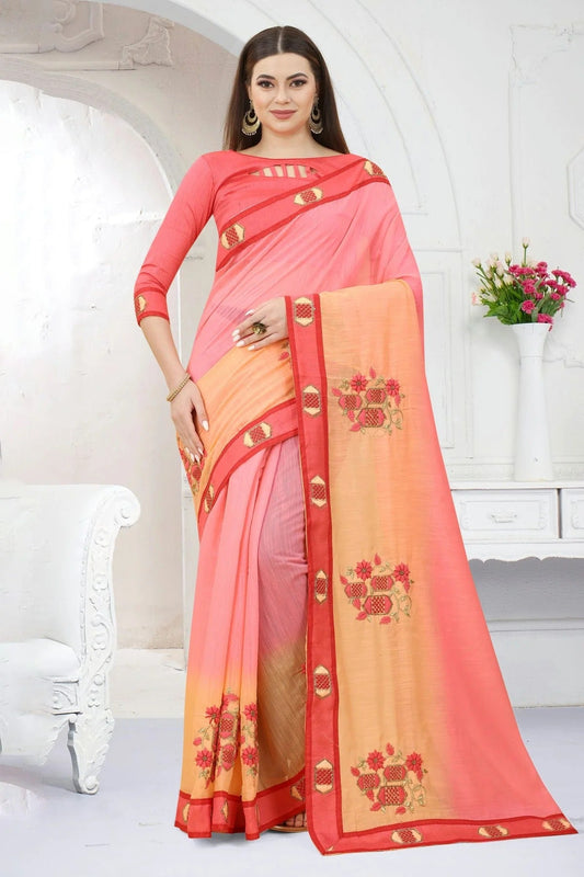 Pink Art Silk Designer Saree NCLC11210485