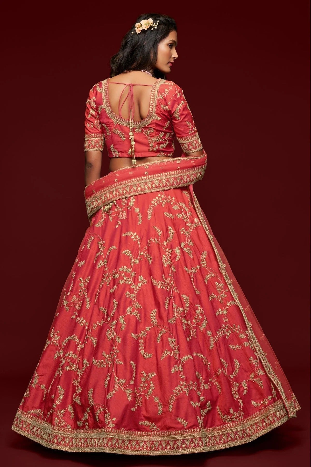 Pink Art Silk Lehenga Choli NCLC10110341