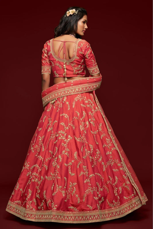 Pink Art Silk Lehenga Choli NCLC10110341
