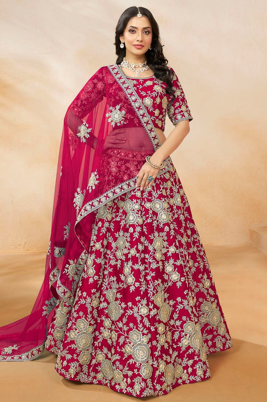 Pink Art Silk Lehenga Choli NCLC10510168