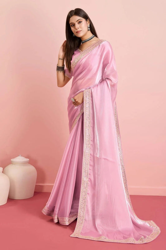 Pink Jimmy Choo Saree NCSD11112452