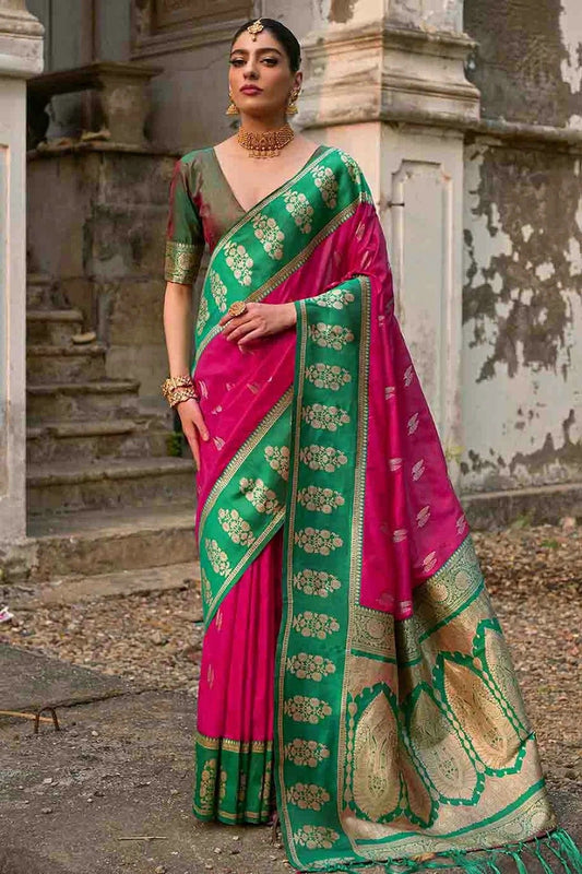 Pink Kanchi Silk Traditional Saree NCSD12610131