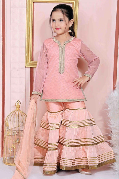 Pink Net Party Wear Sharara Suit NCGW10710774