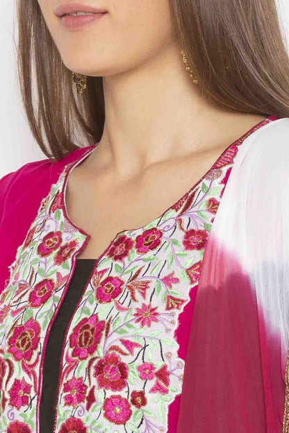 Pink Plus Size Georgette Embroidery Anarkali Suit NCSS10710662