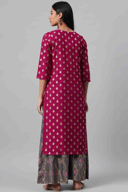 Pink Plus Size Poly Silk Party Wear KurtiSet  NCKR10610119