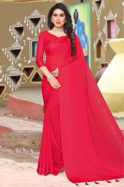 Pink Satin Designer Saree NCSD11210690