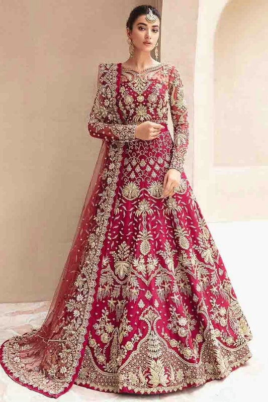Pink Semi Stitched Butterfly Net Anarkali Suit NCSM11410317