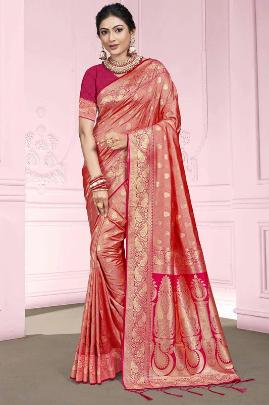 Pink Silk Traditional Saree NCSD11010414