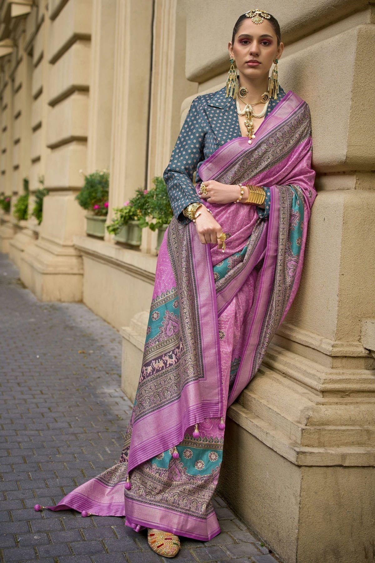 Pink Silk Traditional Saree NCSD11111638