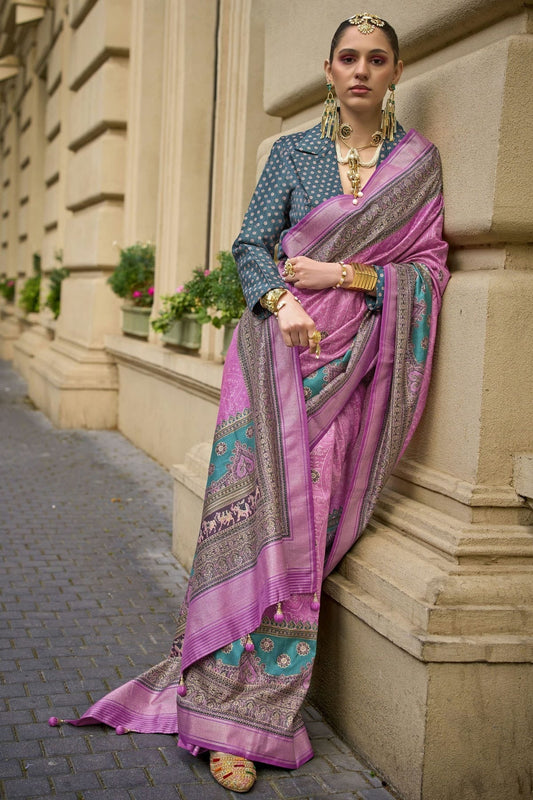 Pink Silk Traditional Saree NCSD11111638
