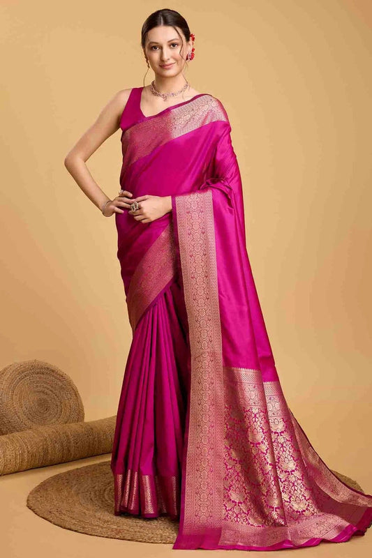 Pink Soft Silk Traditional Saree NCSD11110988