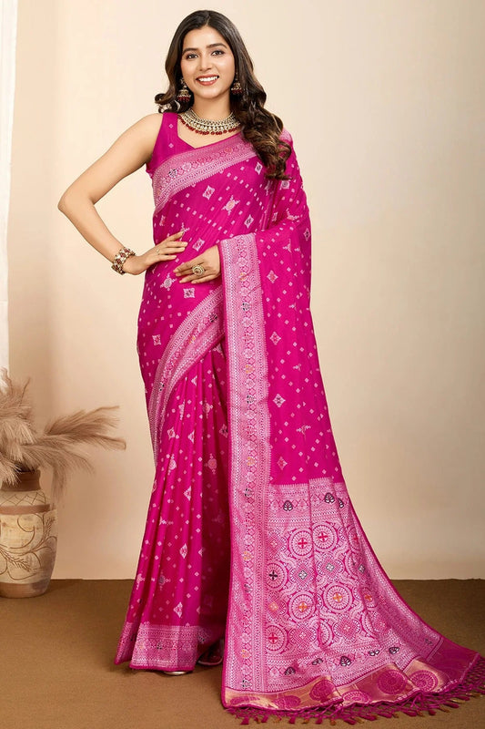 Pink Soft Silk Traditional Saree NCSD11111099