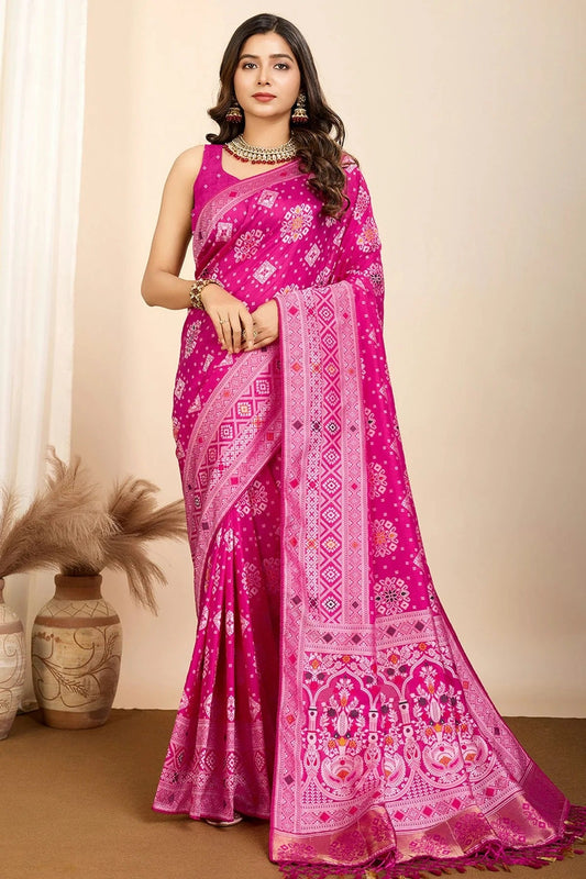 Pink Soft Silk Traditional Saree NCSD11111106