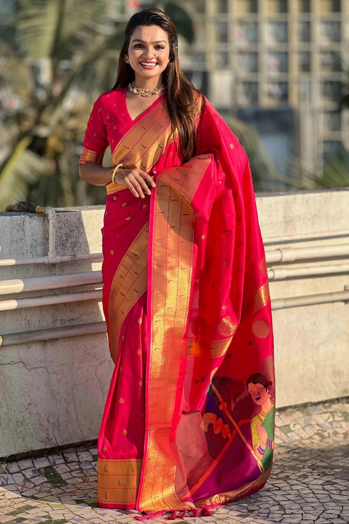 Pink Soft Silk Traditional Saree NCSD11111122