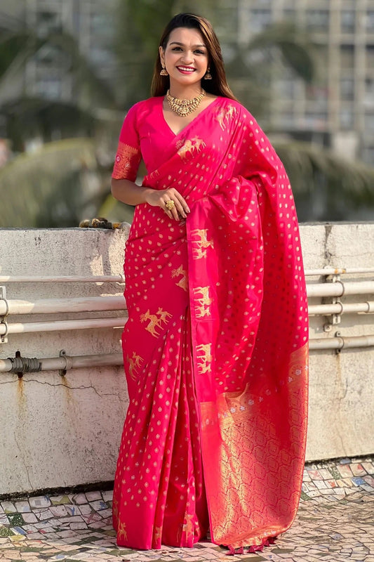 Pink Soft Silk Traditional Saree NCSD11111145